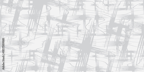 Abstract Grayscale Brush Strokes Pattern Background.