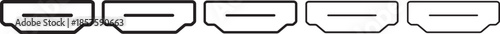 HDMI icon symbol for your web designs. HDMI icon for ui or ux isolated on Transparent background

