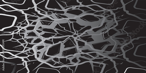 Abstract network of glowing lines on a dark background creating a futuristic and interconnected visual.