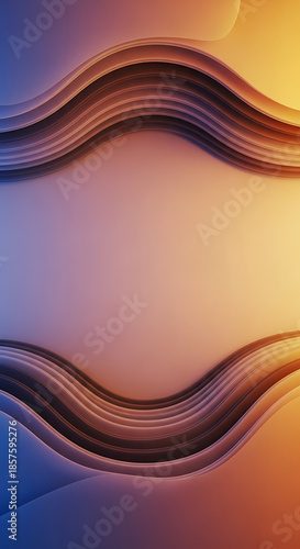 Horizontal Abstract Wavy Layers in Blue Purple and Orange Gradient with Soft Lighting Keywords: abstract, background, wave, layered, curved, Full HD 4K Video Download 2025 2026