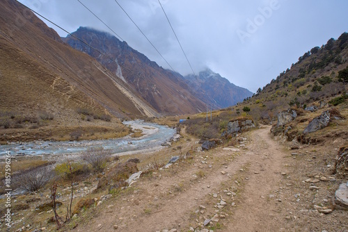 Paro River along Jomolhari Trekking Route