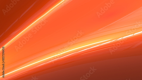 Red background, metallic paint texture. Car paint. Reflections on the polished surface of red clearcoat. 3D illustration.
