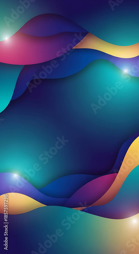 Abstract flowing shapes with vibrant colors and subtle light accents Keywords: abstract, background, shape, color, gradient, flowing, fluid, Full HD 4K Video Download 2025 2026