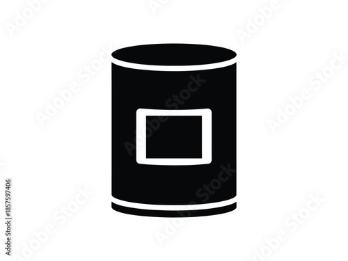 Motor Oil Can Silhouette Icon
