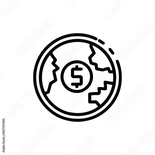 Global Finance: An abstract depiction of the world intricately intertwined with the universal symbol of money, emphasizing global finance, economic interconnectedness, and the monetary system.