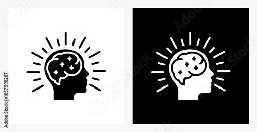 Philosophy BPM icon sheet in black and white, filled style.