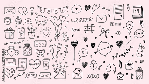 Illustrations of love and celebration