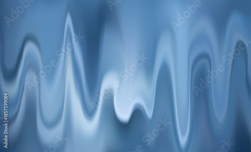 Abstract background featuring smooth flowing waves of cool blue gradient shades creating a dynamic and modern vertical liquid silk texture for digital art presentations