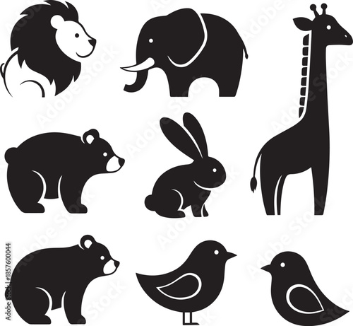 set of animal icons