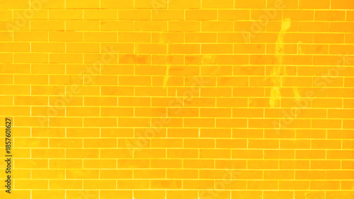 Abstract yellow brick wall background. 