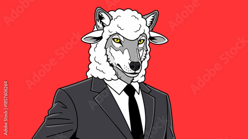 Wolf in sheeps clothing, a deceptive individual in disguise.