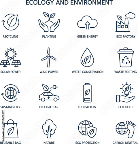 Hand drawn vector icon set featuring a creative doodle illustration of sport, food, travel, and eco symbols in a sketch design for web art