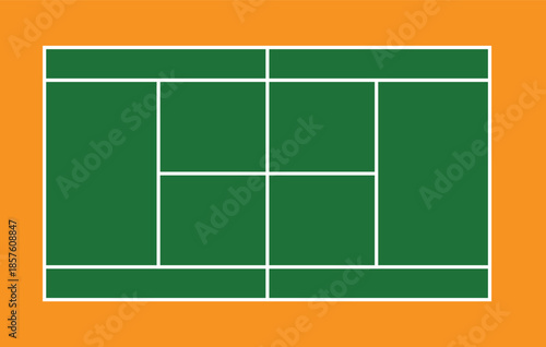 soccer field vector illustration tennis court perspective flatmap