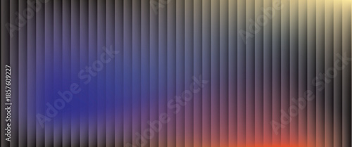 Fractal glass texture pulses with vibrant colorful waves. Bold and dynamic design blending bright colors and geometry visuals. Abstract shapes flow with radiant light full of energy and rhythm. Vector