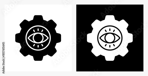 Visibility BPM icon sheet in black and white, filled style.