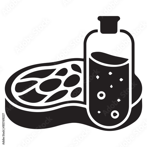 Minimalist Bio-engineering, Chemical Analysis and Lab Tools Vector Graphic