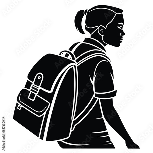 Backpack Silhouette Icon