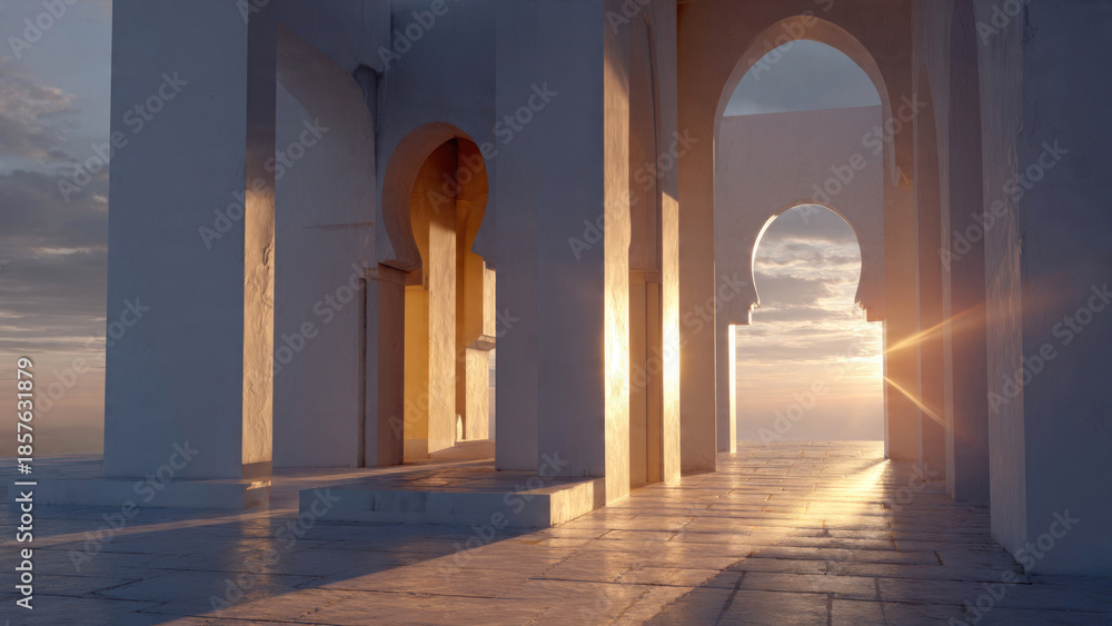 Fototapeta premium Moroccan Architecture at Sunset