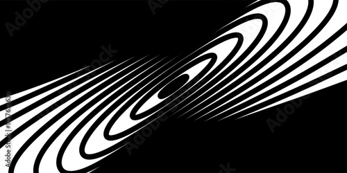 Rastr spiral. Spiral. The concentric circles. The silhouette of the spiral. Effect, hypnosis, the symmetry of the spiral.