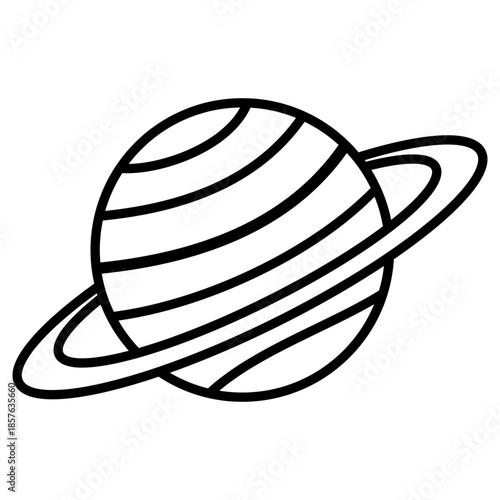 Saturn Simple Illustration 