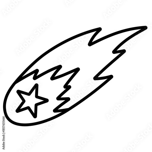 Comet Simple Illustration 