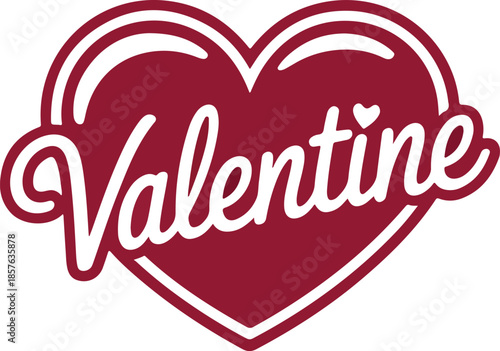 Storefront Valentine Signage Vector for Retail Window Display