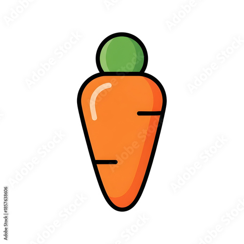 Carrot Icon isolated on transparent background