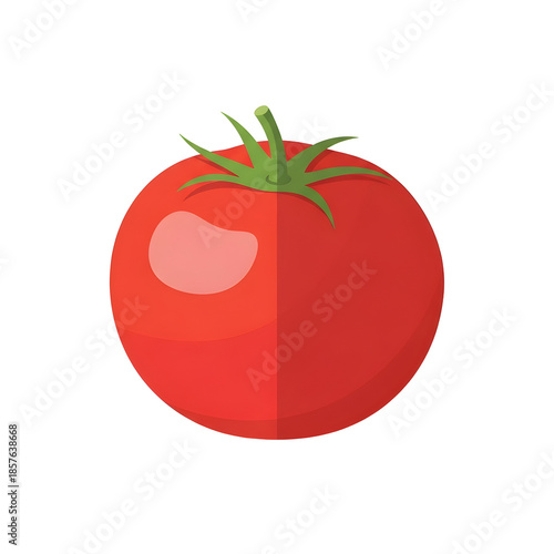 Red Tomato Illustration isolated on transparent background