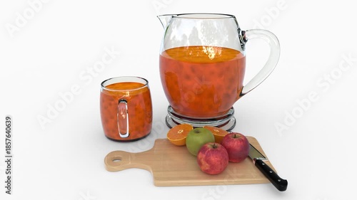 apple and orange mix juice