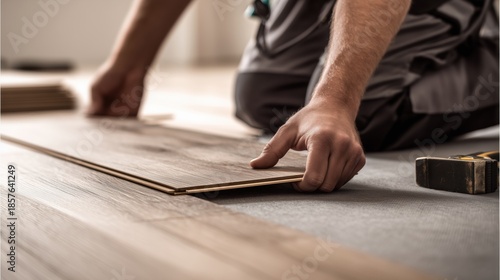 Floating floor vinyl plank installation