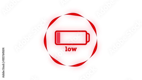 Battary charging Ion animation .Charging icon