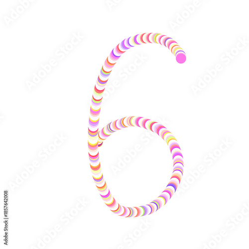 Number one to zero written 