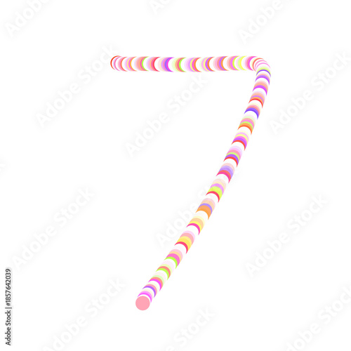 Number one to zero written 