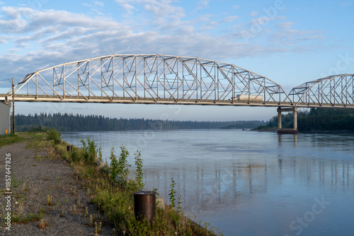 Alaska Native Veterans Memorial Bridge (Parks Highway), K-Truss, Parker Truss , Nenana, Alaska