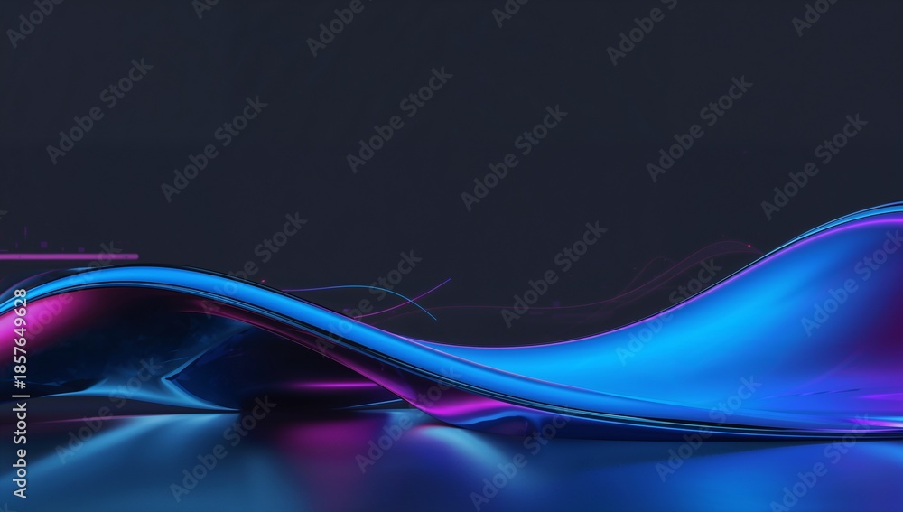 Obraz premium 4K Liquid Chrome Infinity Loop Background