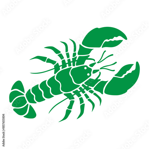 lobster graphic icon. Sea lobster sign isolated on white background