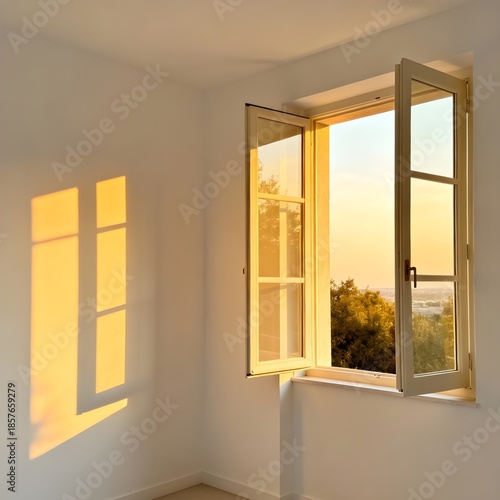 Wallpaper Mural open window with yellow flowers Torontodigital.ca