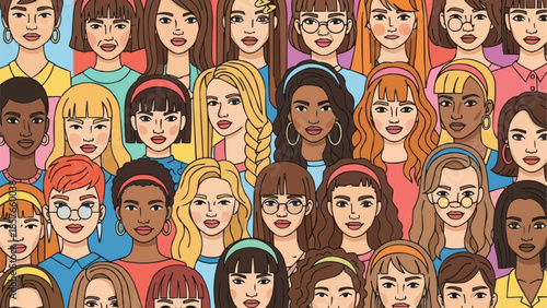Diverse Group of Women - A Celebration of Female Empowerment and Unity.