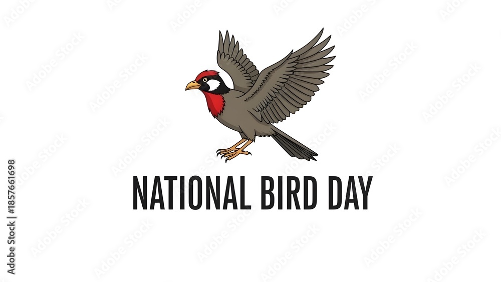 Fototapeta premium National bird day celebration with a turkey illustration