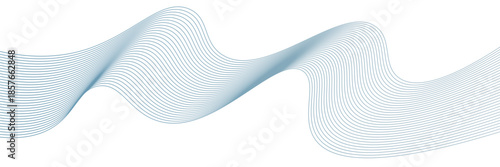 Vector abstract background with dynamic blue waves.