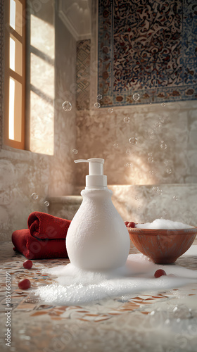 A festive winter time lapse of a city clock tower glowing with Christmas lights and decorations during the holiday season