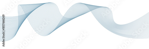 Vector abstract background with dynamic blue waves.