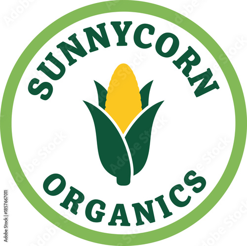 This minimalist graphic design captures a cheerful and organic brand identity  vector illustration