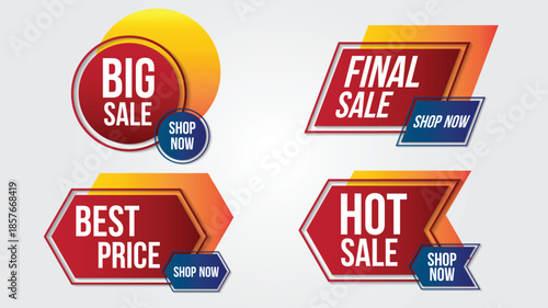Promotional sale banners