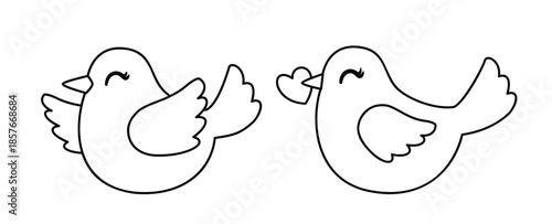 Valentine love birds coloring pages with template set.
Perfect for Valentine’s Day coloring pages, kids’ activities, classroom worksheets, greeting cards, DIY crafts. 