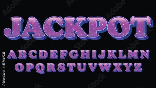 purple rounded slab pattern isolated typography