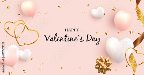 Valentine's Day Love and Feelings Weekend Sale Background Design. Template for advertising, web, social media and fashion ads. Vector Illustration. EPS10