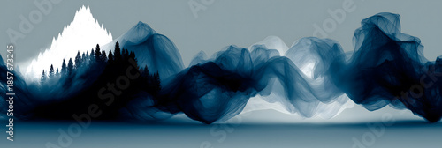 Grand Song Soundwave · Brand Audio Logo - Dong Grand Song Melody as Gradient Waveform (Spider/Fir Motifs)