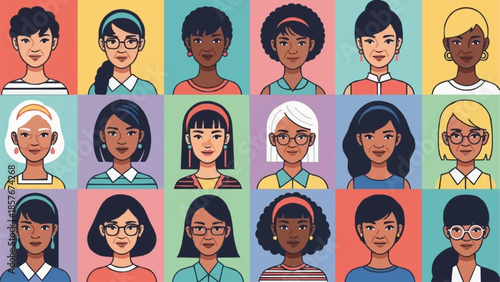 Diverse Women Portraits - A Celebration of Female Empowerment and Unity.