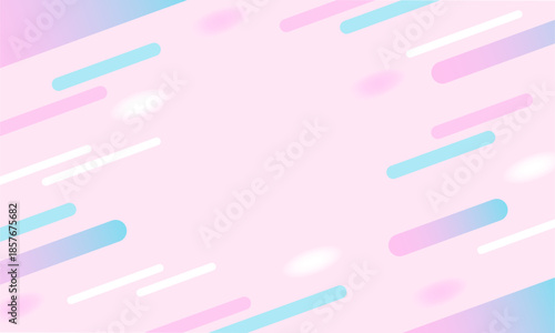 ポップな背景　グラデーション・春・模様